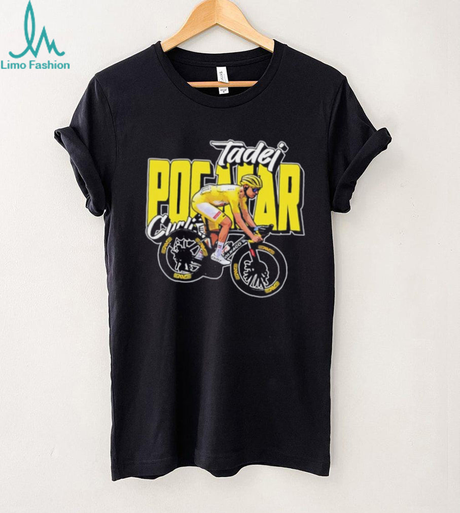 Tadej Pogačar cyclist portrait illustrated shirt