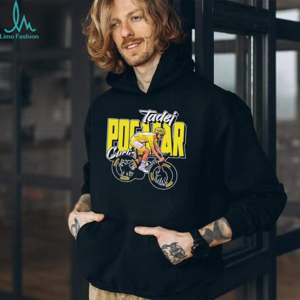 Tadej Pogačar cyclist portrait illustrated shirt