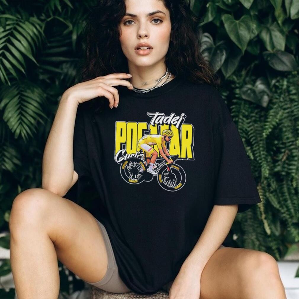 Tadej Pogačar cyclist portrait illustrated shirt