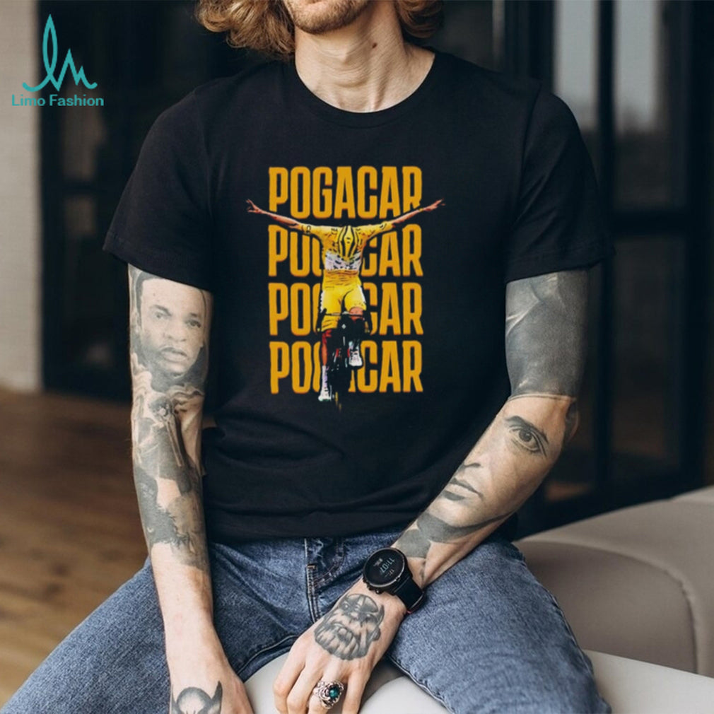 Tadej Pogačar victory moment graphic shirt