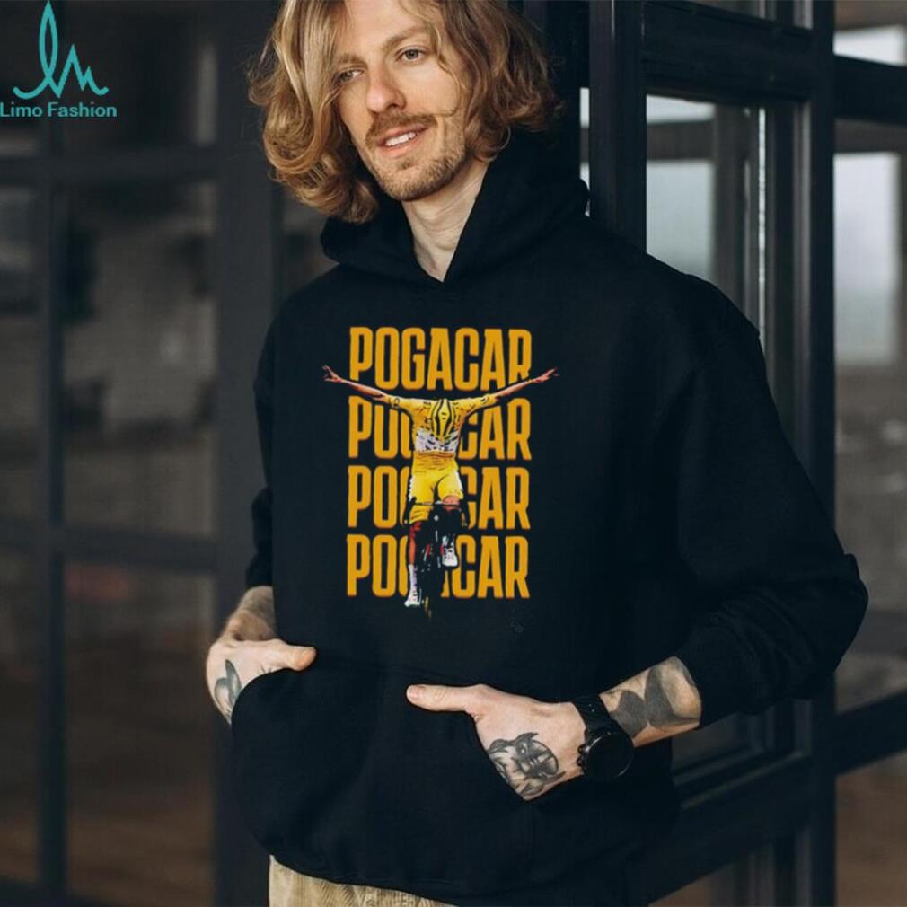 Tadej Pogačar victory moment graphic shirt