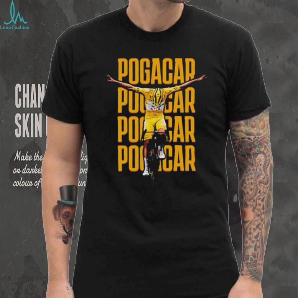 Tadej Pogačar victory moment graphic shirt