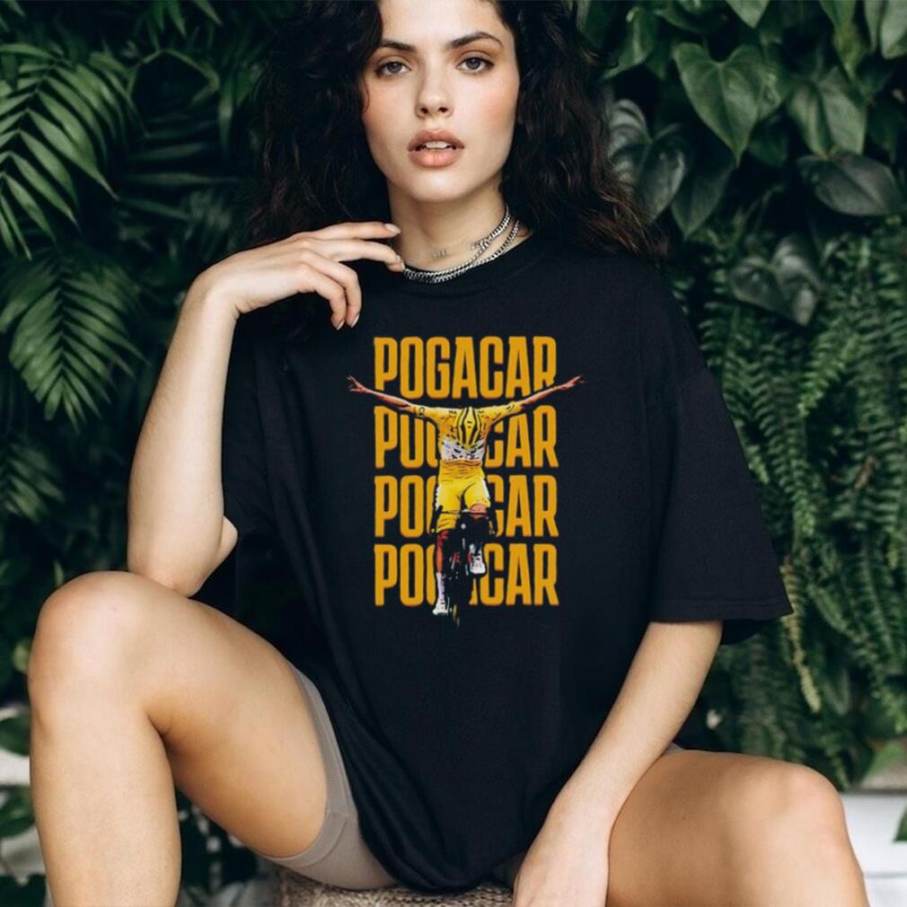 Tadej Pogačar victory moment graphic shirt