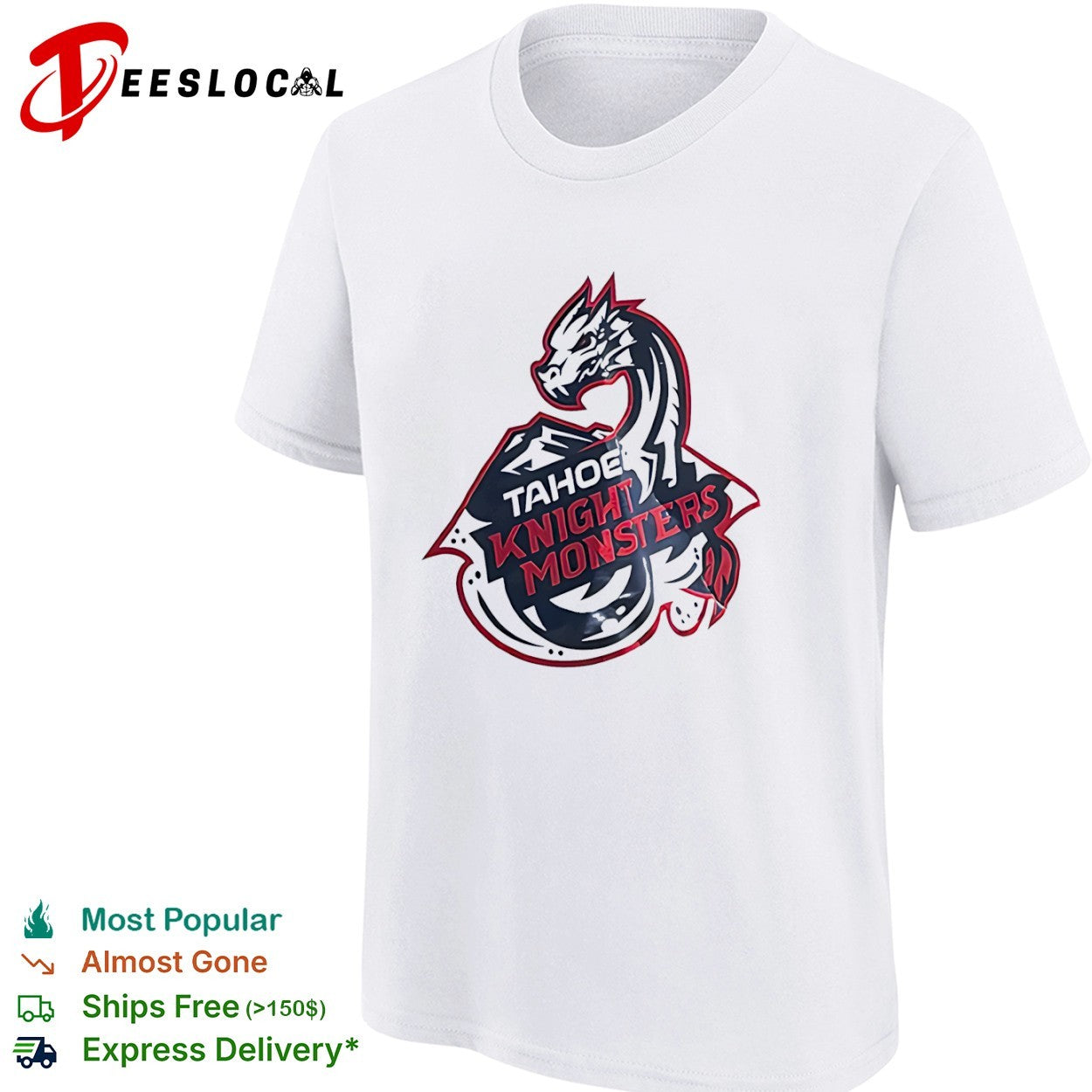 Tahoe Knight Monsters dragon logo shirt