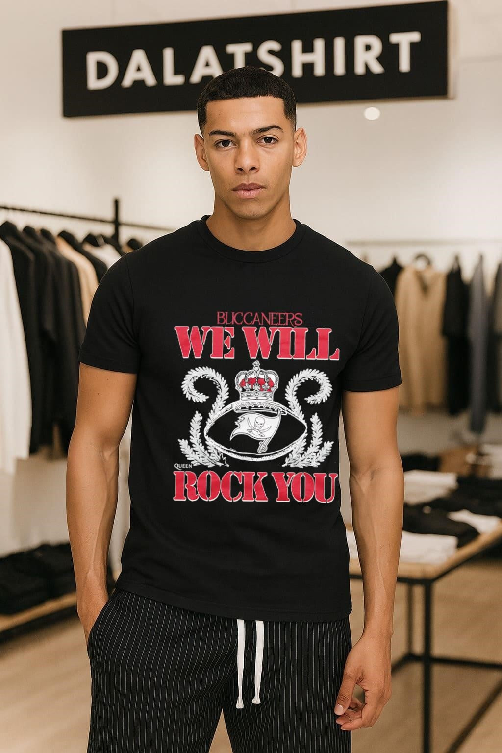 Tampa Bay Buccaneers We Will Rock You Football Crown shirt