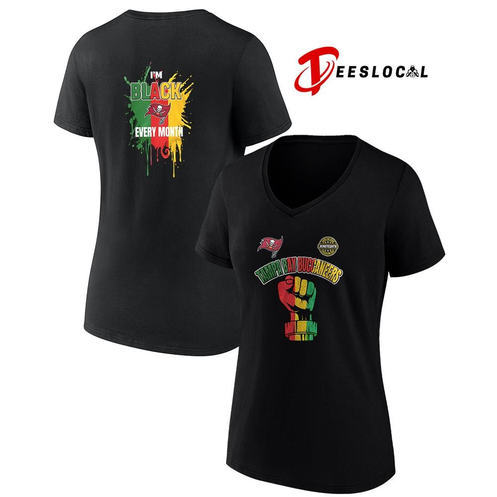 Tampa Bay Buccaneers x Juneteeth freedom I’m black every month icon shirt