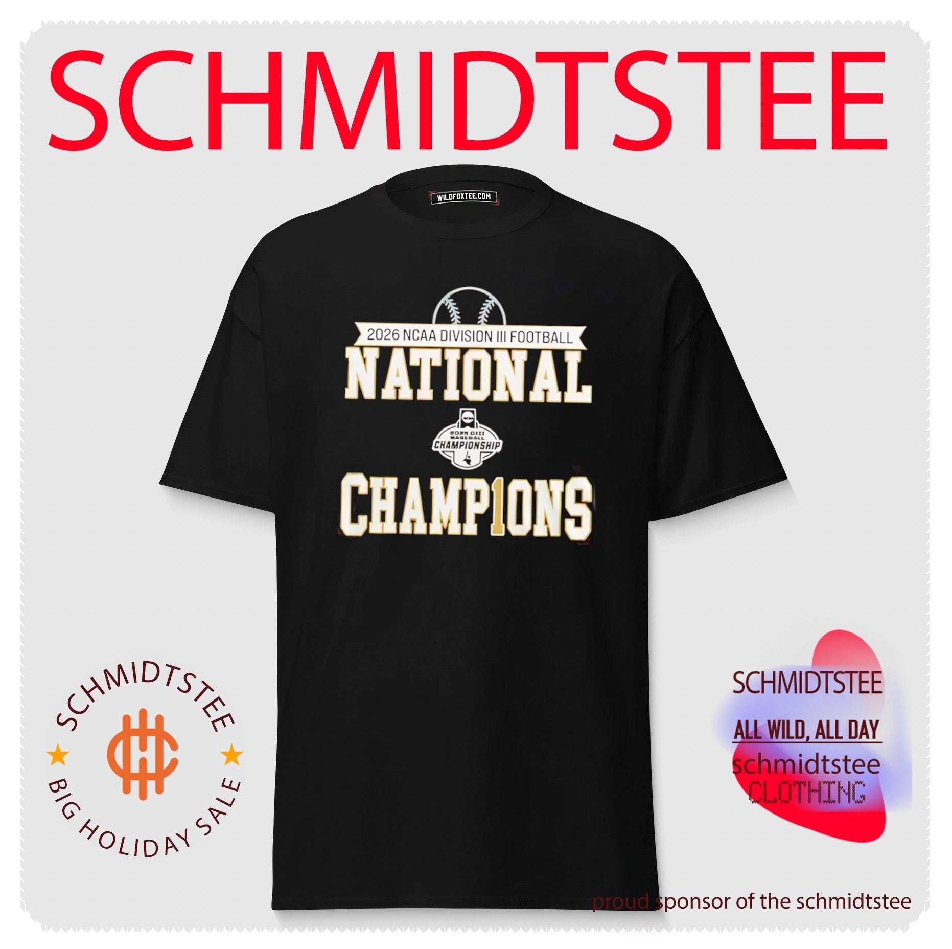 Tampa Spartans 2026 Division II National Champions Back3Back shirt