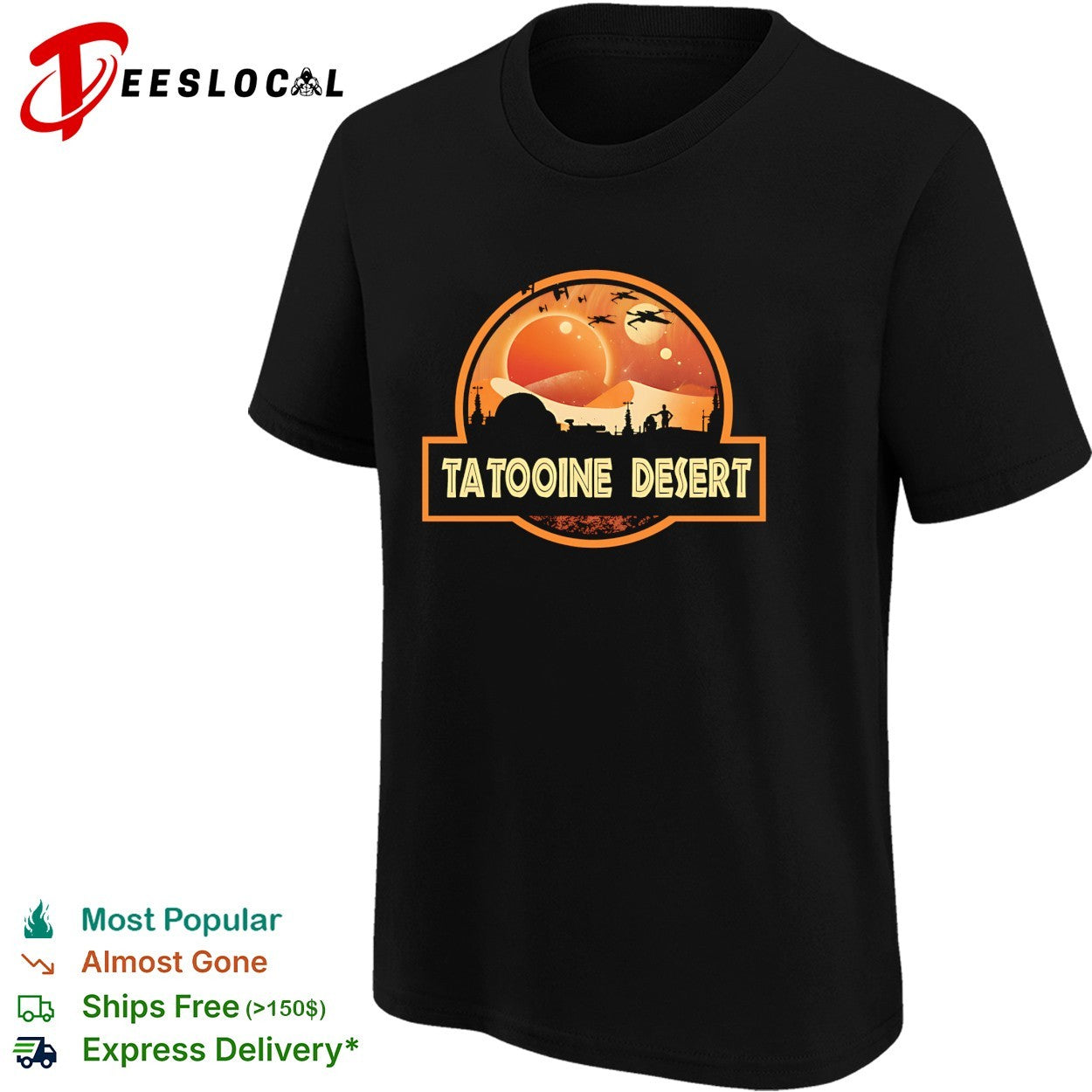 Tatooine Desert the desert under the twin suns vintage shirt