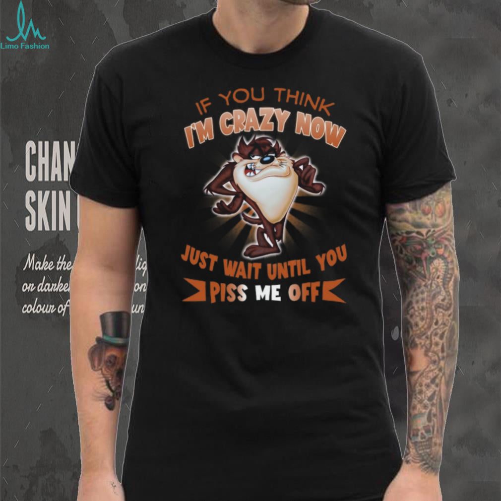 Taz Tasmanian Devil Funny Crazy Attitude Cartoon Character T Shirt