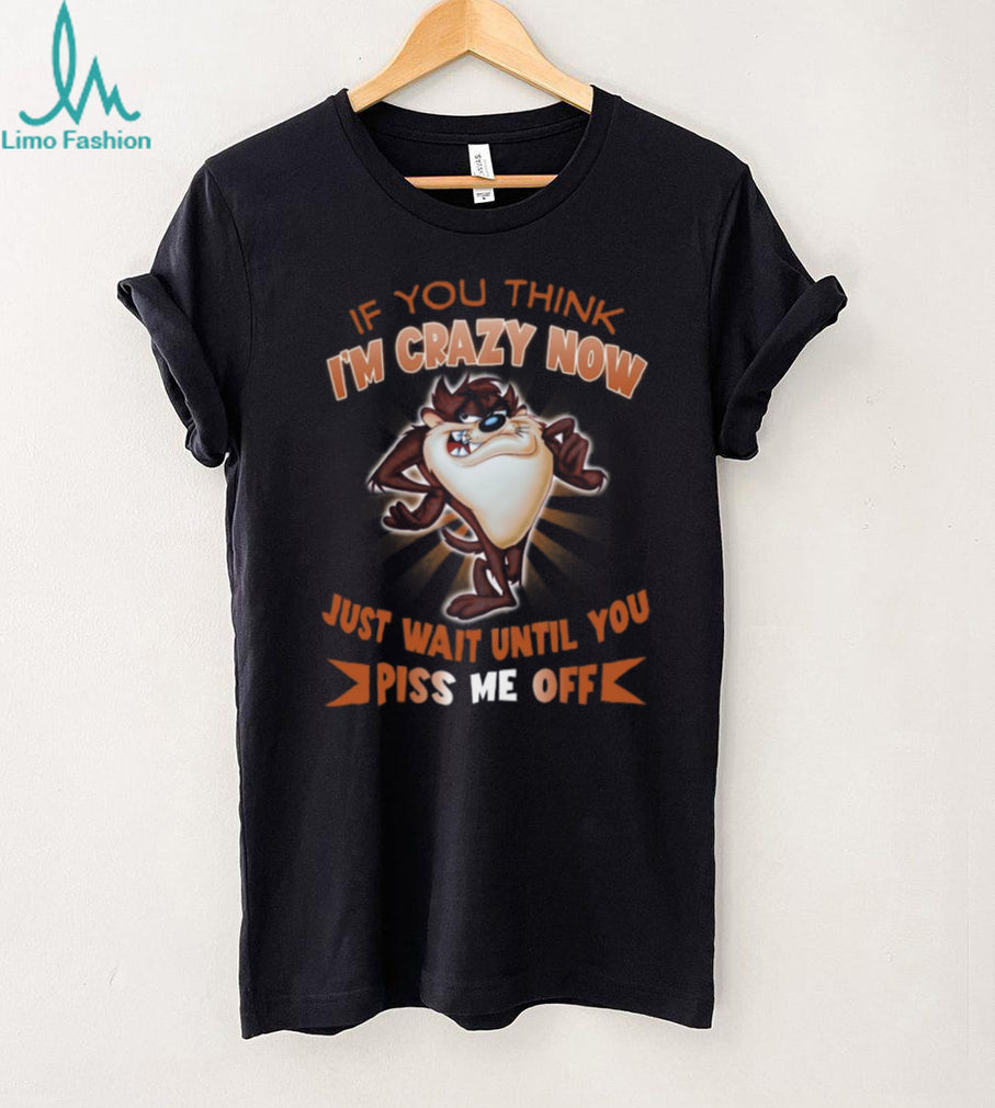 Taz Tasmanian Devil Funny Crazy Attitude Cartoon Character T Shirt