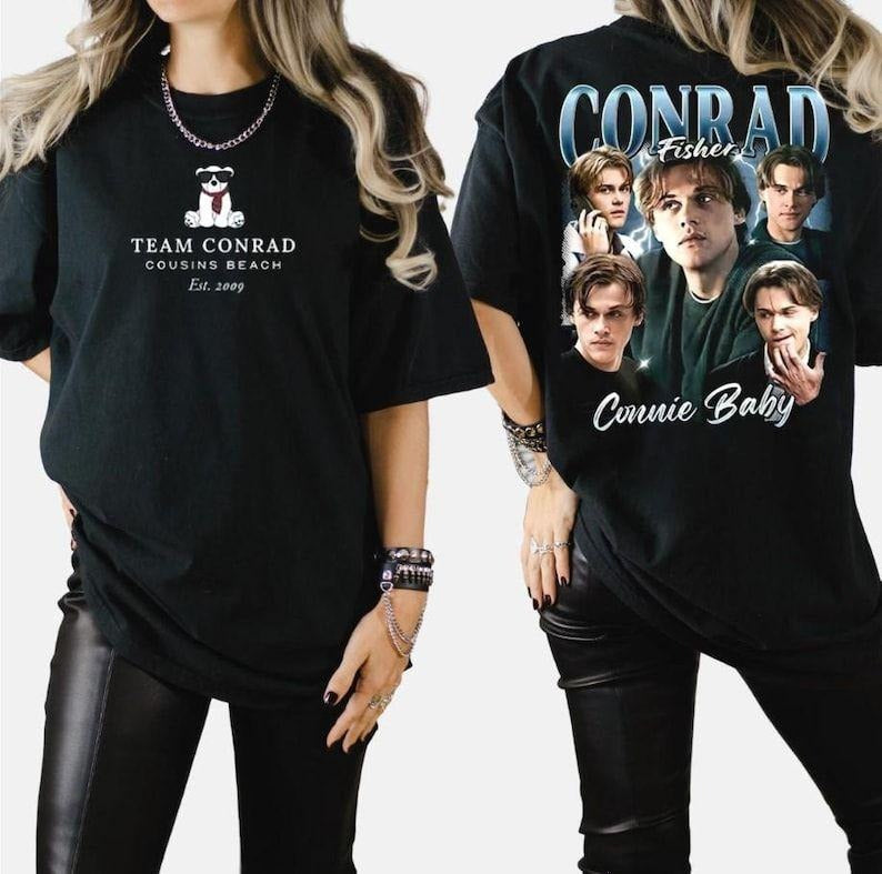 Team Conrad Bootleg 2 Side Shirt, Conrad Fisher T-Shirt, The Summer I Turned Pretty Shirt, Cousins Beach Tee, Movie Y2k...