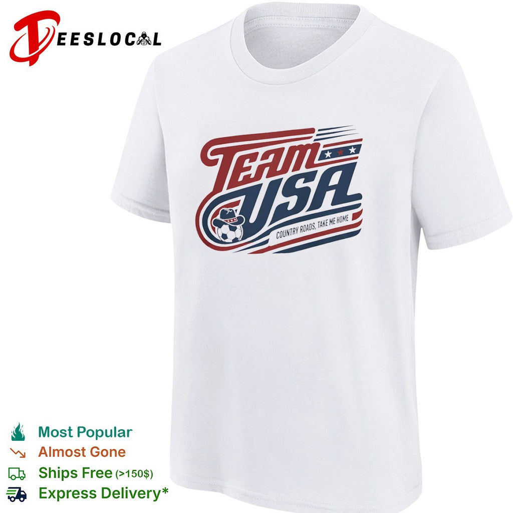Team USA Soccer Country Roads Take Me Home 2026 World Cup shirt