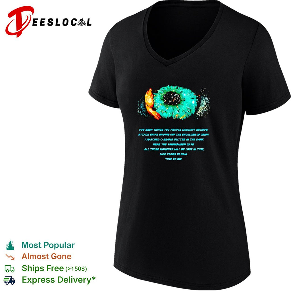 Tears in rain Blade Runner I’ve seen things you people wouldn’t believe time to die shirt