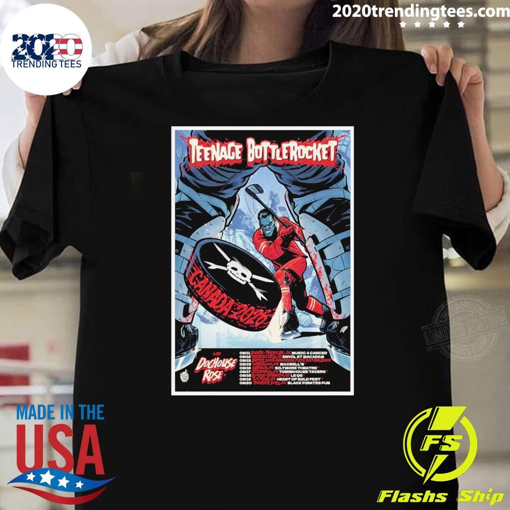 Teenage Bottlerocket With Doghouse Rose 2026 Canada Tour Shirt