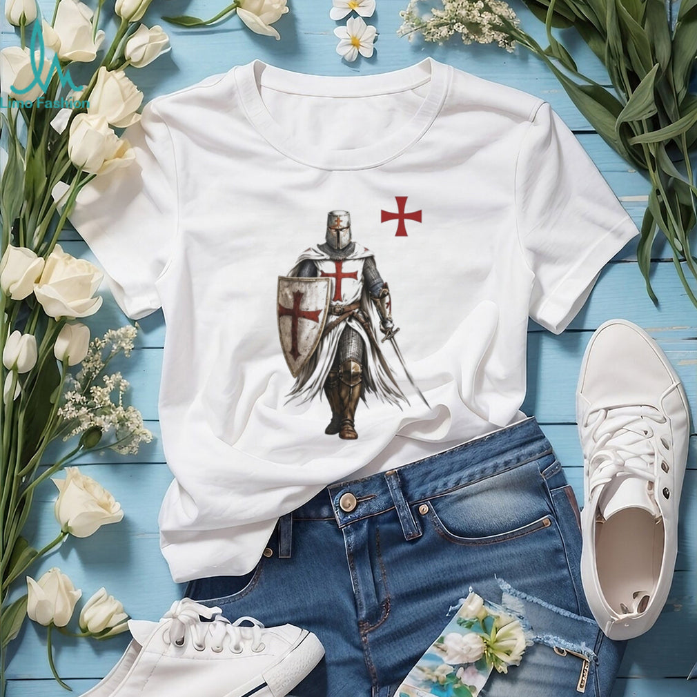 Templar Knight Crusader Cross Medieval Warrior T Shirt