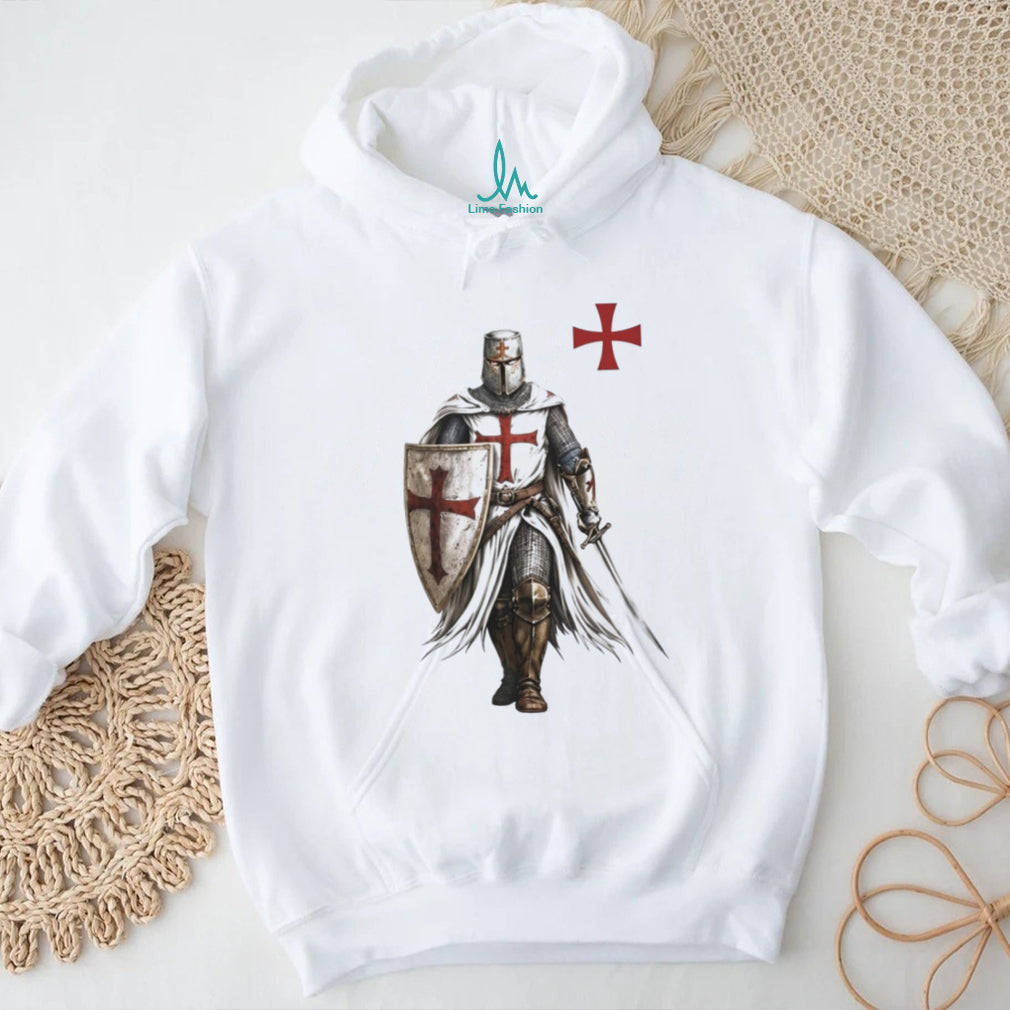 Templar Knight Crusader Cross Medieval Warrior T Shirt