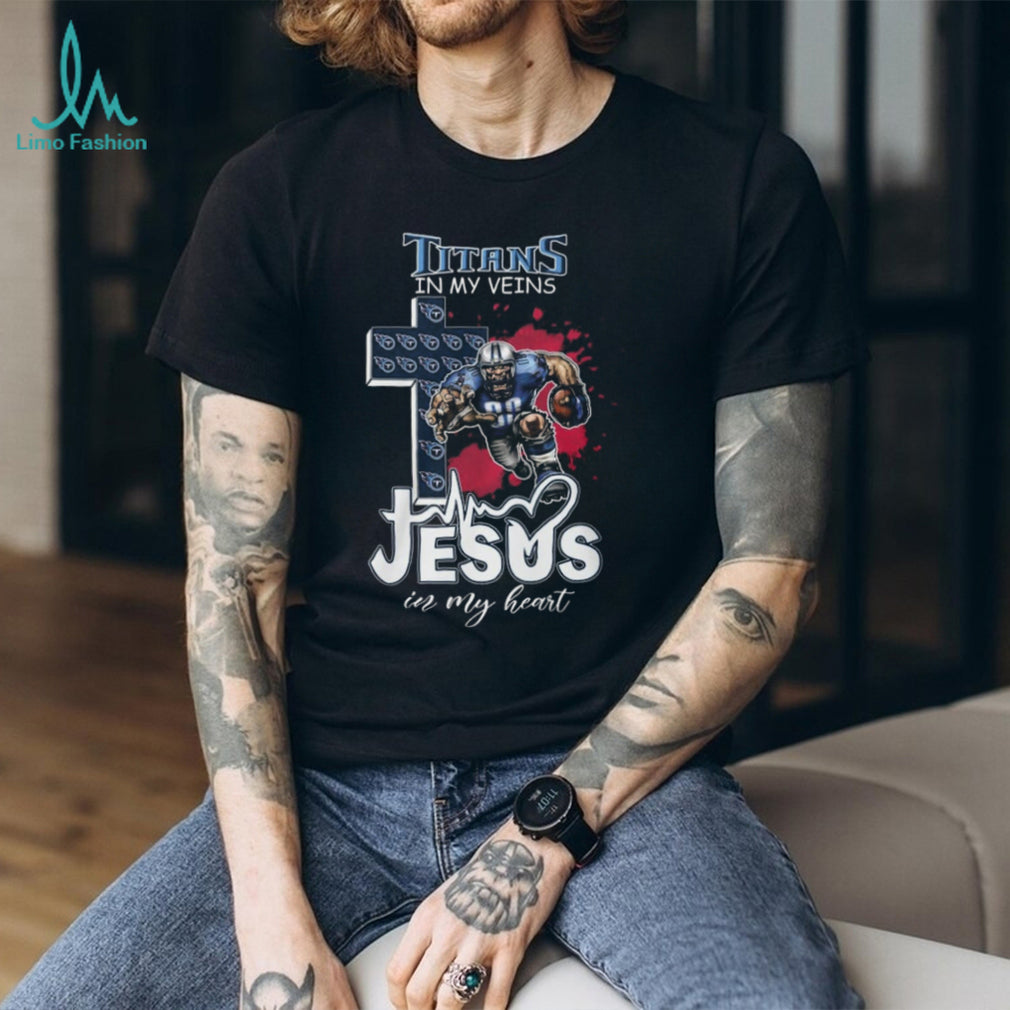 Tennessee Titans Football Player Cross Jesus In My Heart Shirt