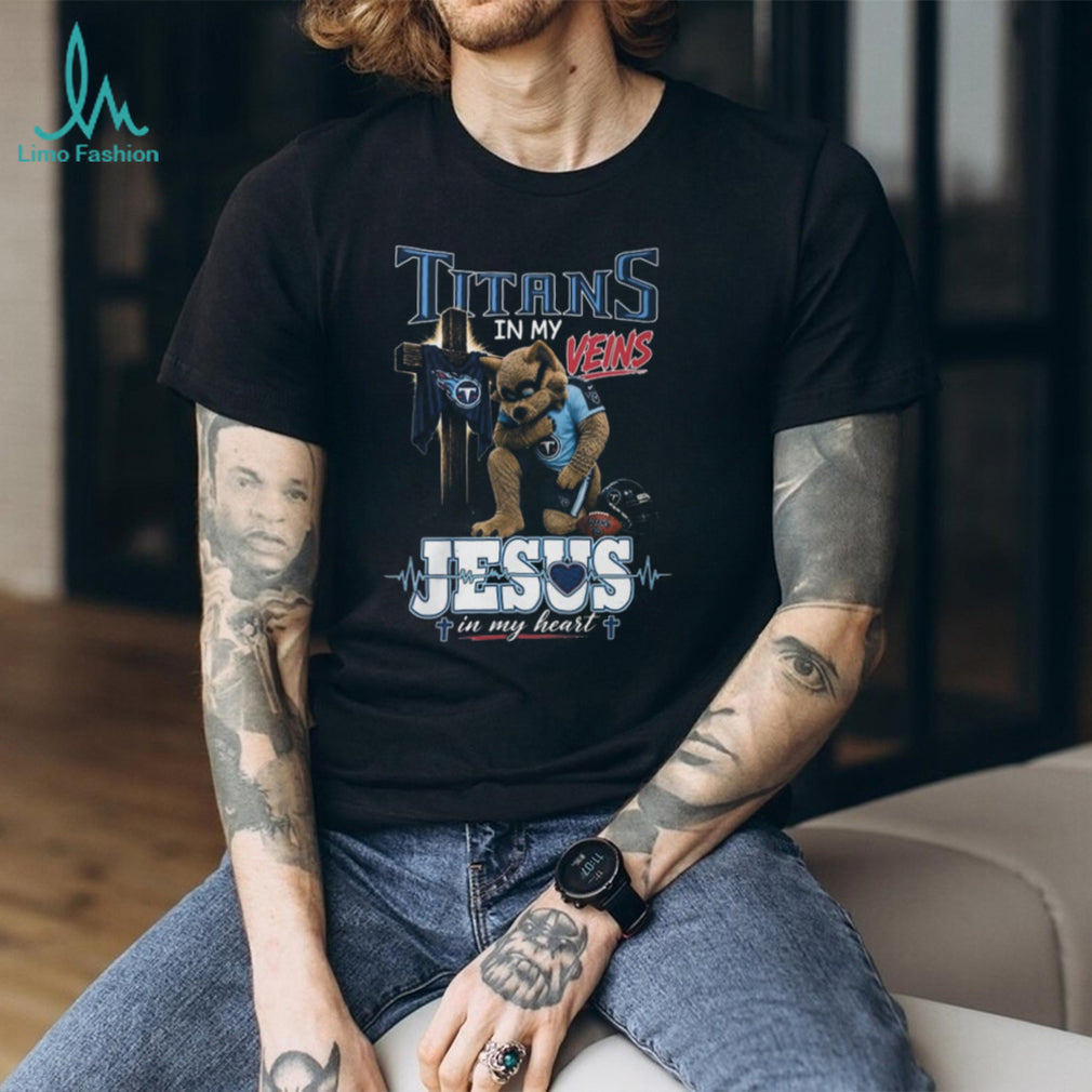 Tennessee Titans Mascot Cross Jesus In My Heart Shirt