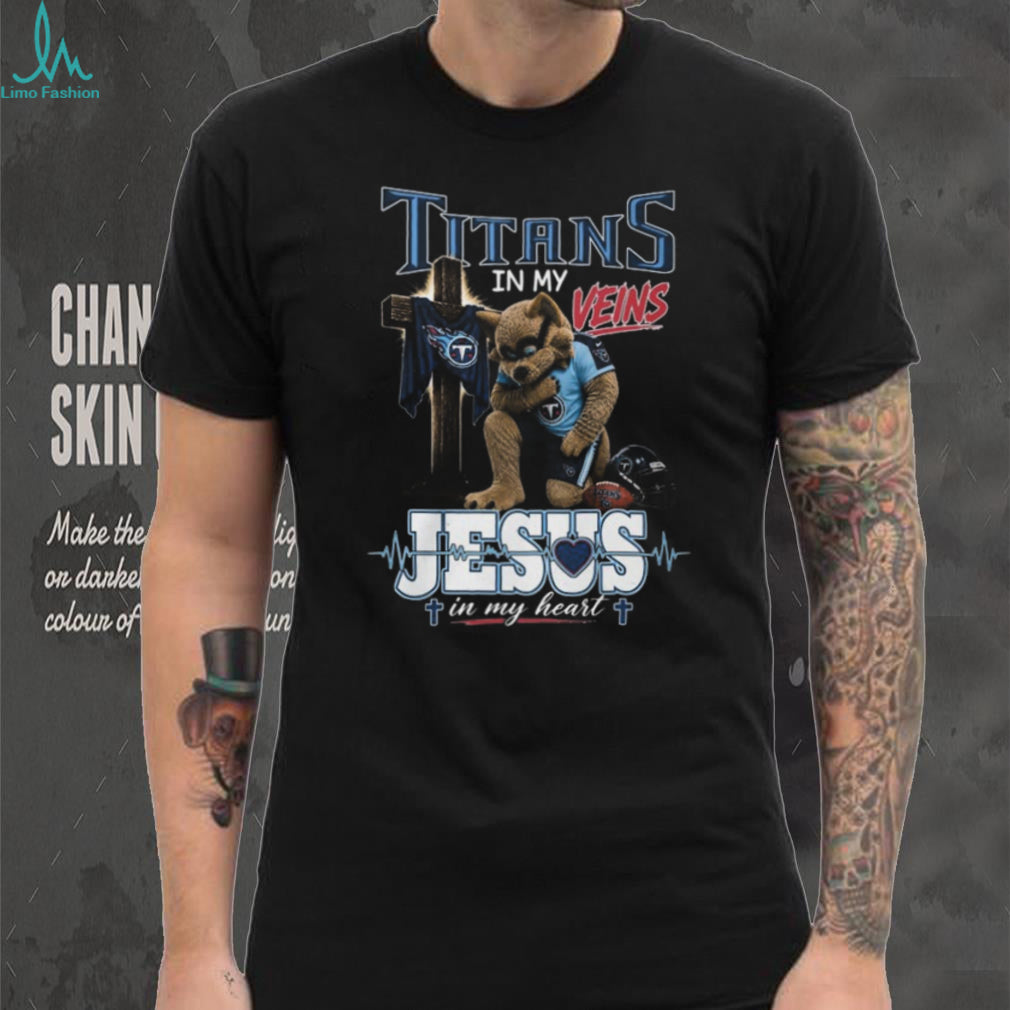Tennessee Titans Mascot Cross Jesus In My Heart Shirt