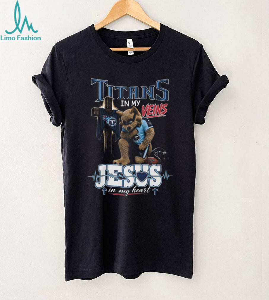 Tennessee Titans Mascot Cross Jesus In My Heart Shirt