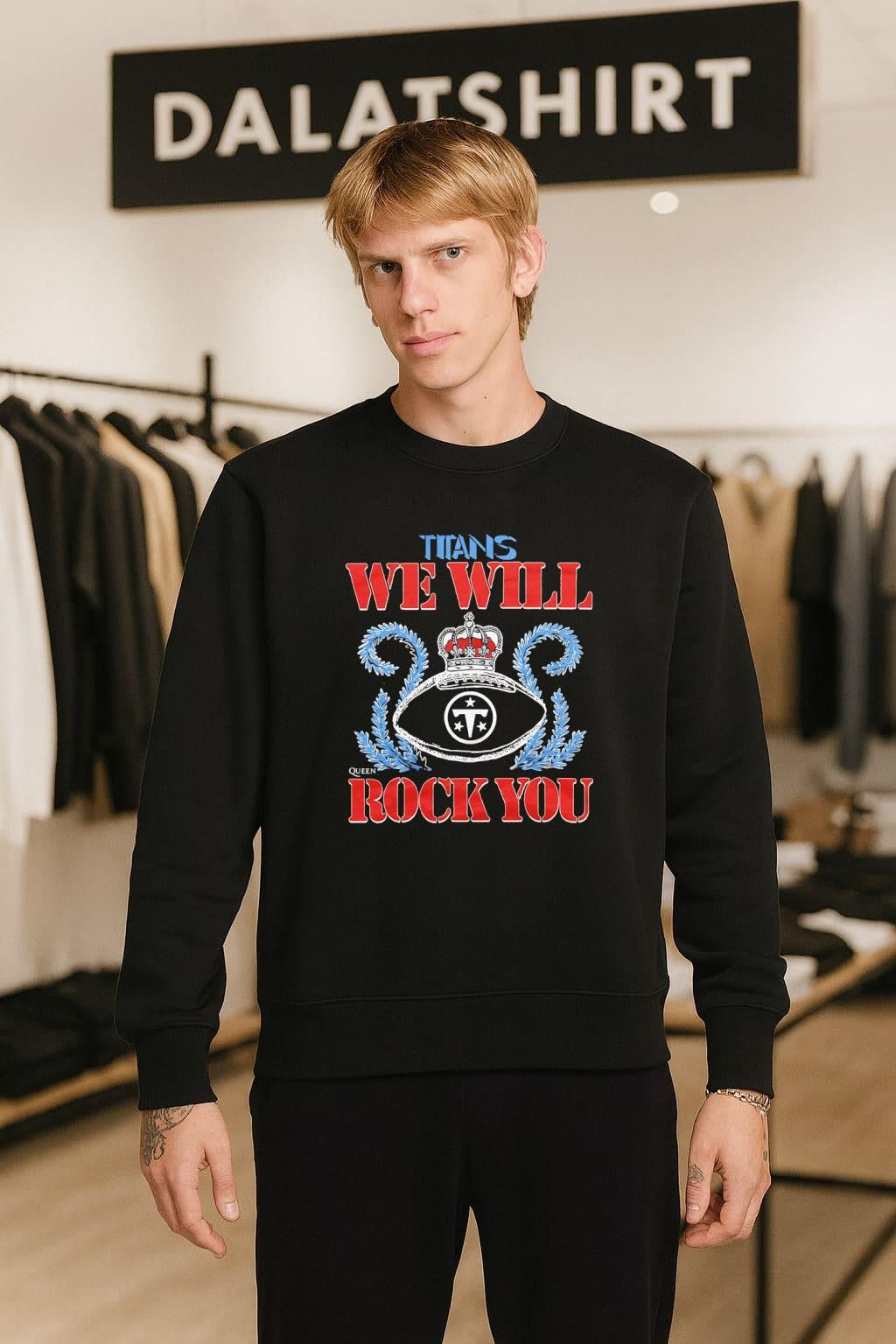 Tennessee Titans We Will Rock You Football Crown shirt