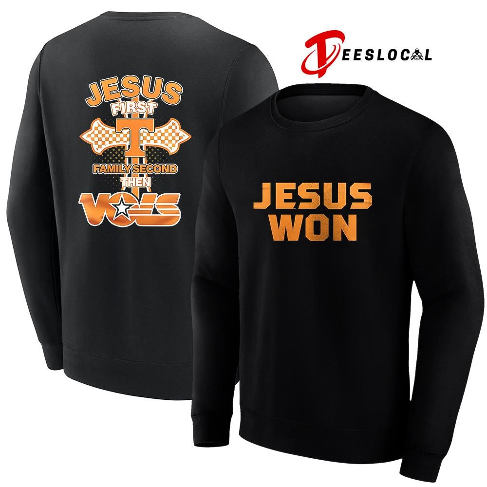 Tennessee Volunteers Jesus first family second the Vols shirt