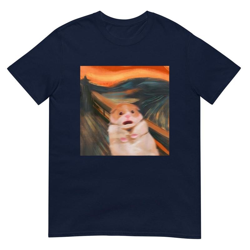 Terrified Hamster Graphic Tee For Animal Lovers Hoodie, Sweatshirt | PodTeesHub.com