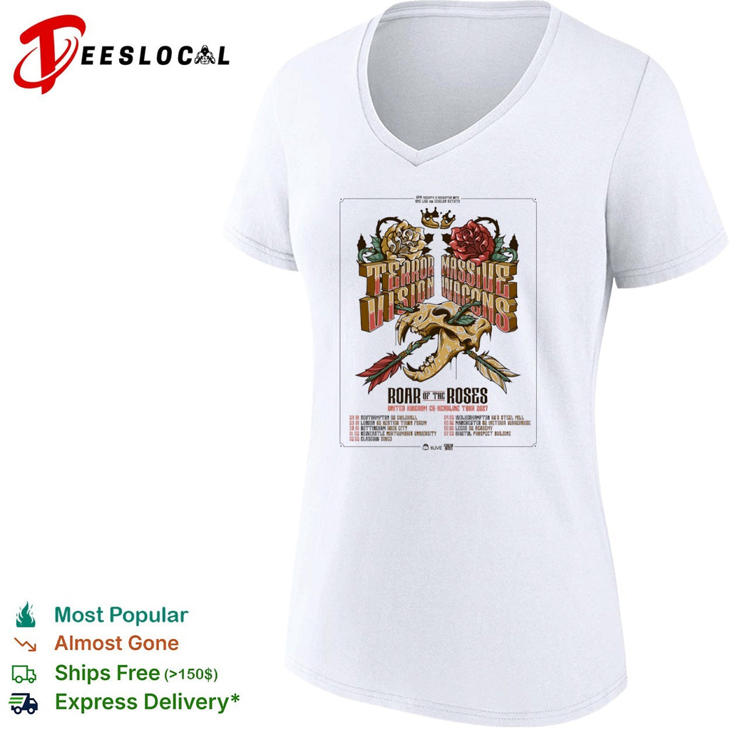 Terrorvision Massive Wagons Roar of the Roses United Kingdom Tour 2027 Concert shirt