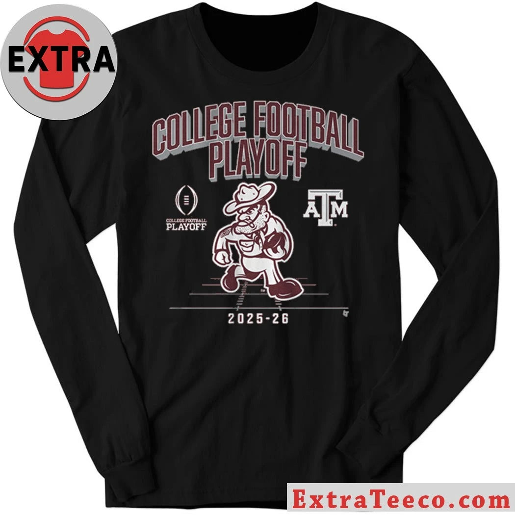 Texas A&amp;M Football 2025-26 College Football Playoff Mascot T-Shirt