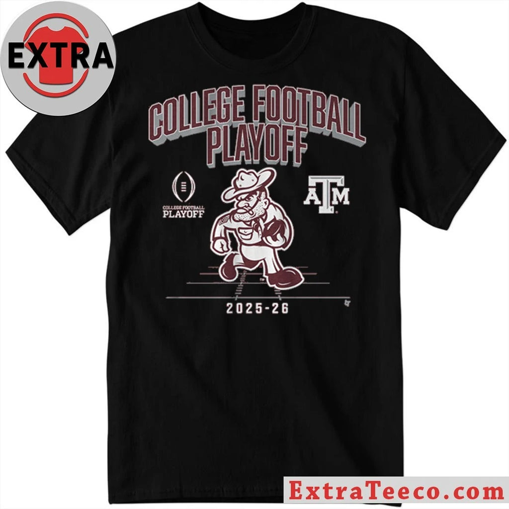 Texas A&amp;M Football 2025-26 College Football Playoff Mascot T-Shirt