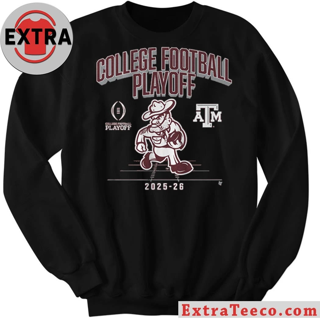 Texas A&amp;M Football 2025-26 College Football Playoff Mascot T-Shirt