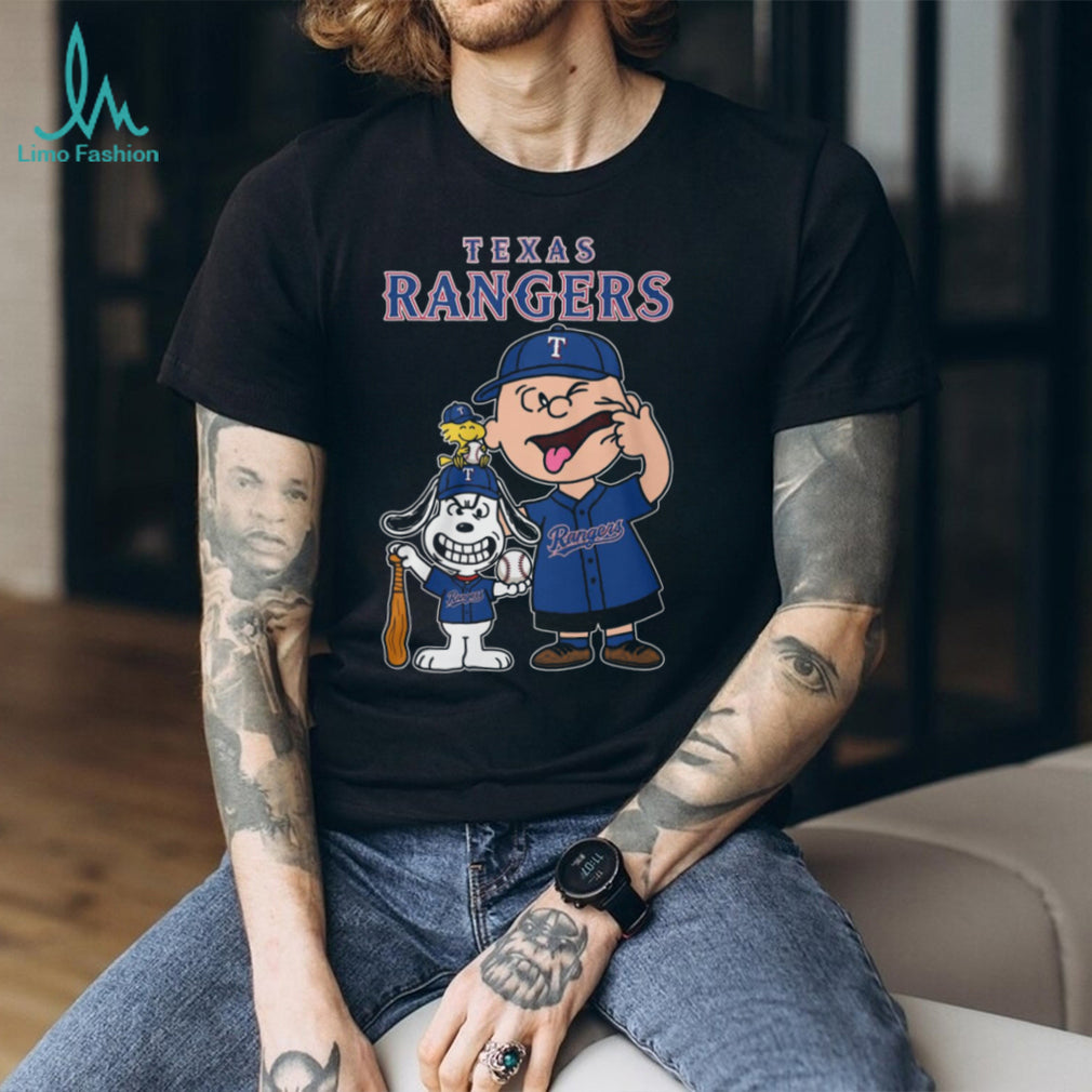 Texas Rangers Mascot Baseball Cartoon Fan Shirt