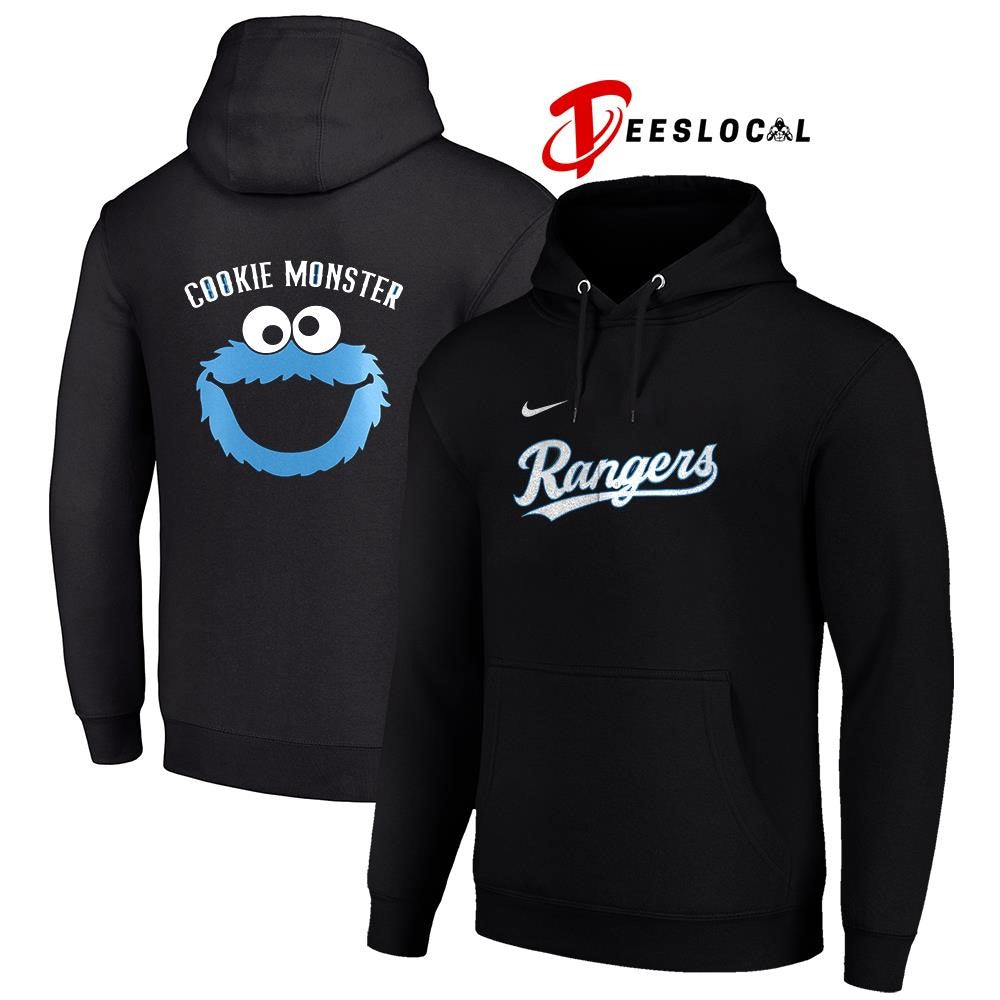 Texas Rangers X Cookie Monster logo shirt