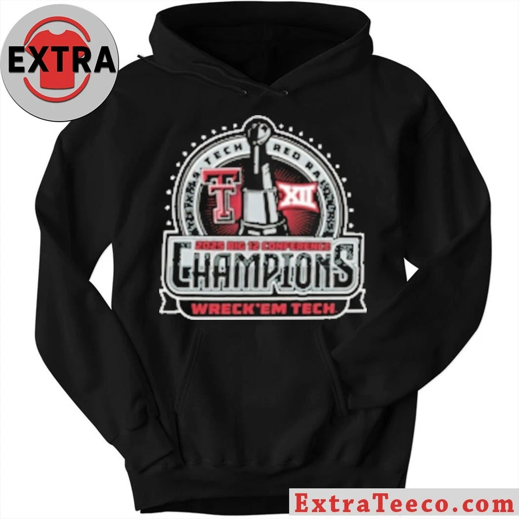 Texas Tech Big 12 Championship Wreck Em Tech Cup And Logo T-Shirt