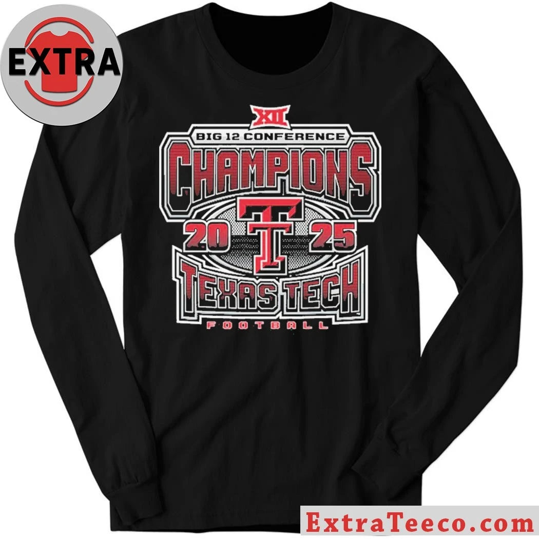 Texas Tech Football Big 12 Conference Champions Logo 2025 Shirt