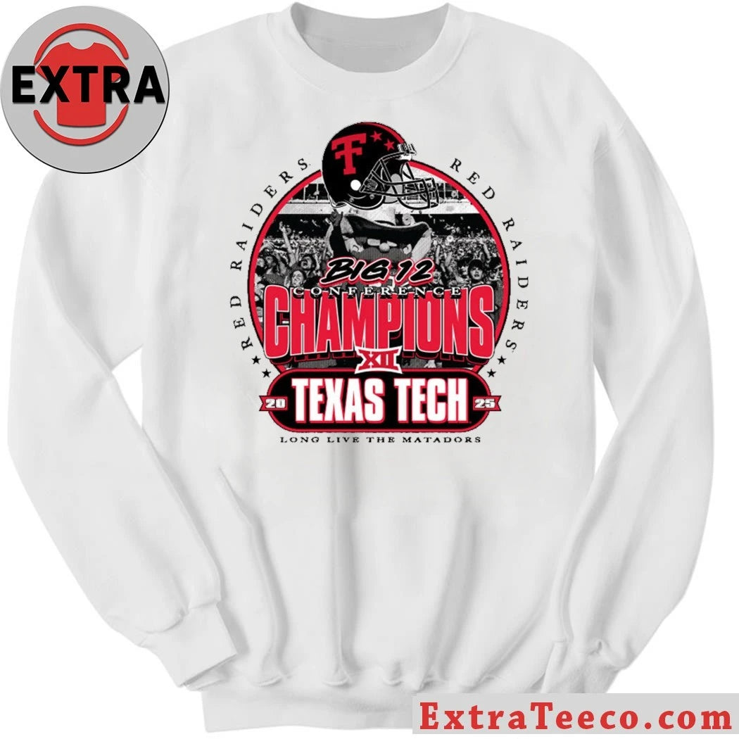 Texas Tech Red Raiders 2025 Big 12 Football Champions, celebrating the team’s first Big 12 Conference football championship Shirt