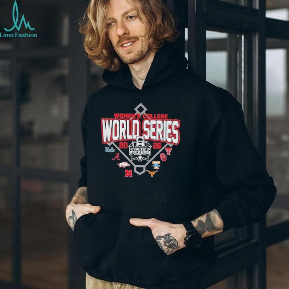 Texas Tech Softball 2026 WCWS All Teams In Black T Shirt
