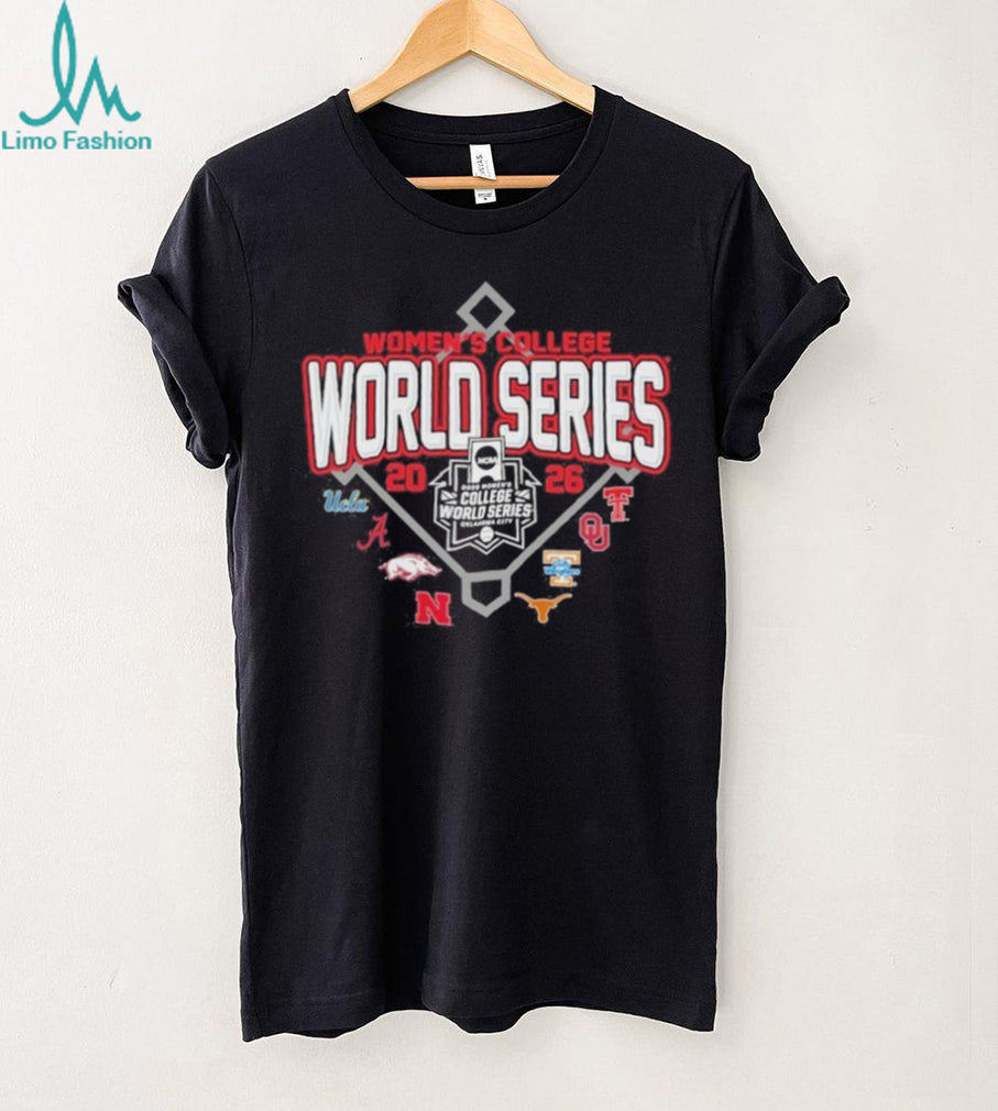 Texas Tech Softball 2026 WCWS All Teams In Black T Shirt