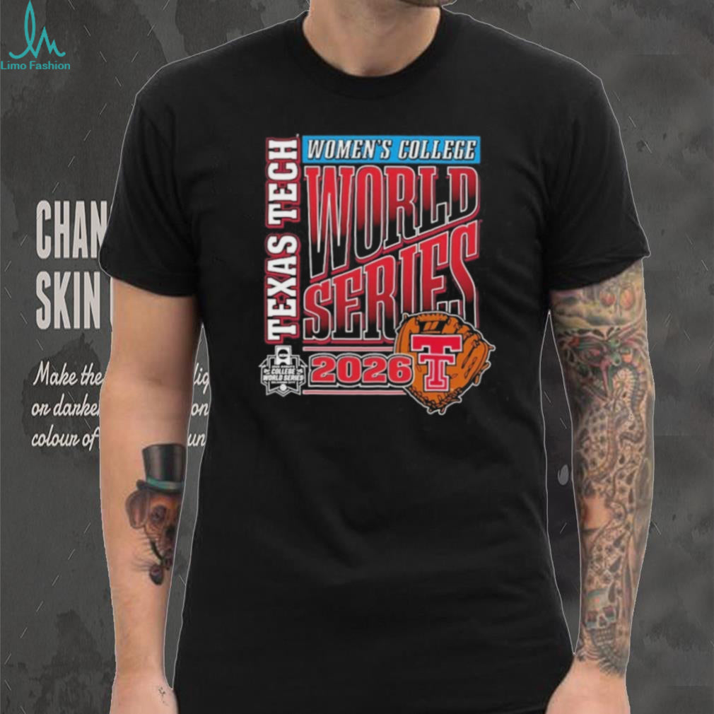 Texas Tech Softball 2026 WCWS Leather & Laces Black T Shirt
