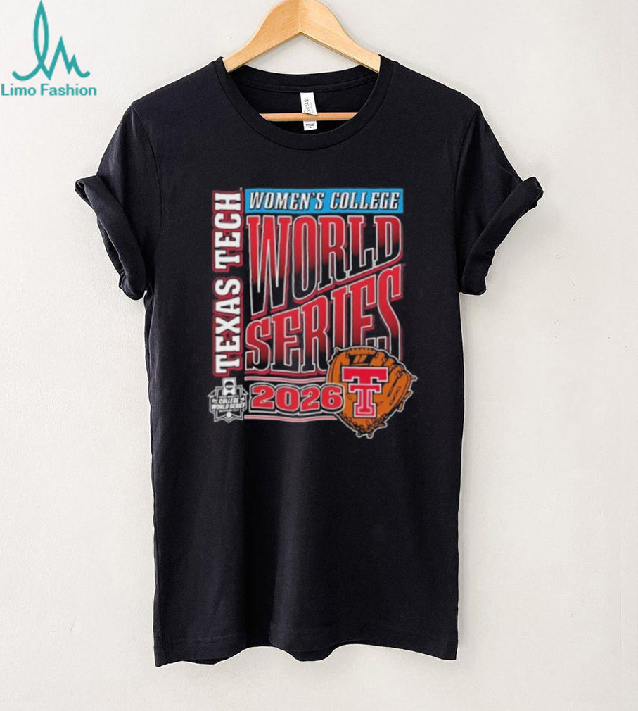 Texas Tech Softball 2026 WCWS Leather & Laces Black T Shirt