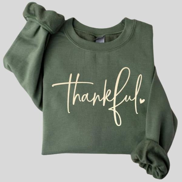 Thankful Sweatshirt, Thankful Lover Sweater, Hello Thanksgiving Sweatshirt, Women Thankful Women Gift For Thanksgiving...