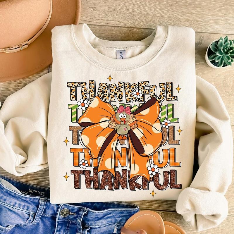 Thanksgiving Turkey Sweatshirt, Coquette Thanksgiving Gobble Shirt, Fall Turkey Pumpkin Spice Coquette Bow Sweatshirt Hoodie