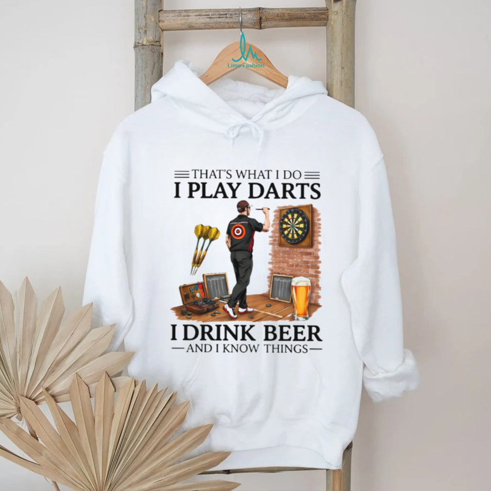 That’s What I Do I Play Darts I Drink Beer Vintage Pub Player Men Shirt