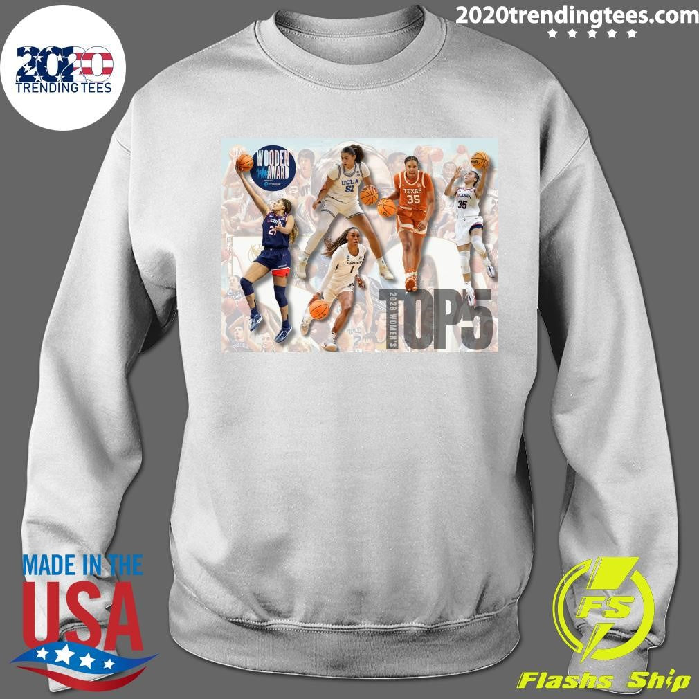 The 2026 John R. Wooden Award Women’s Top 5 Finalists Have Been Revealed Shirt