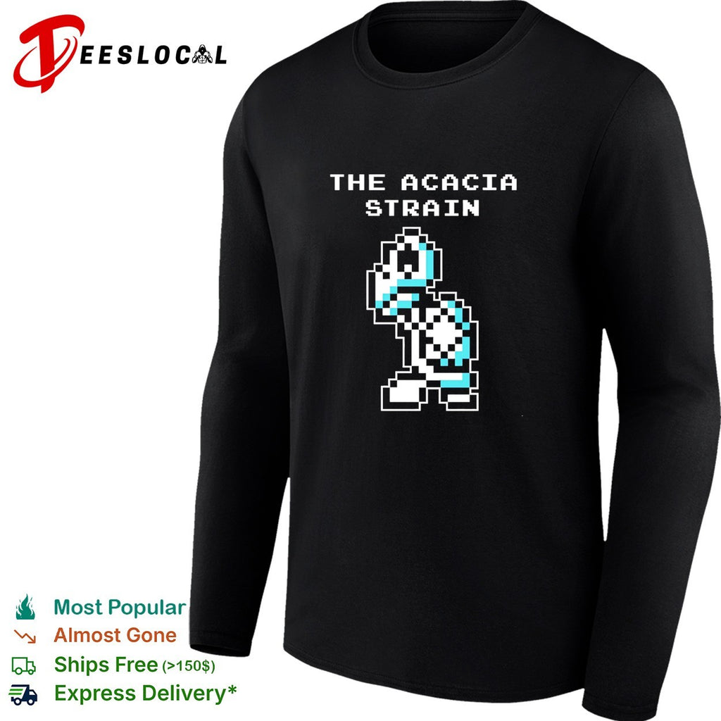 The Acacia Strain 8 bit pixel art robot shirt