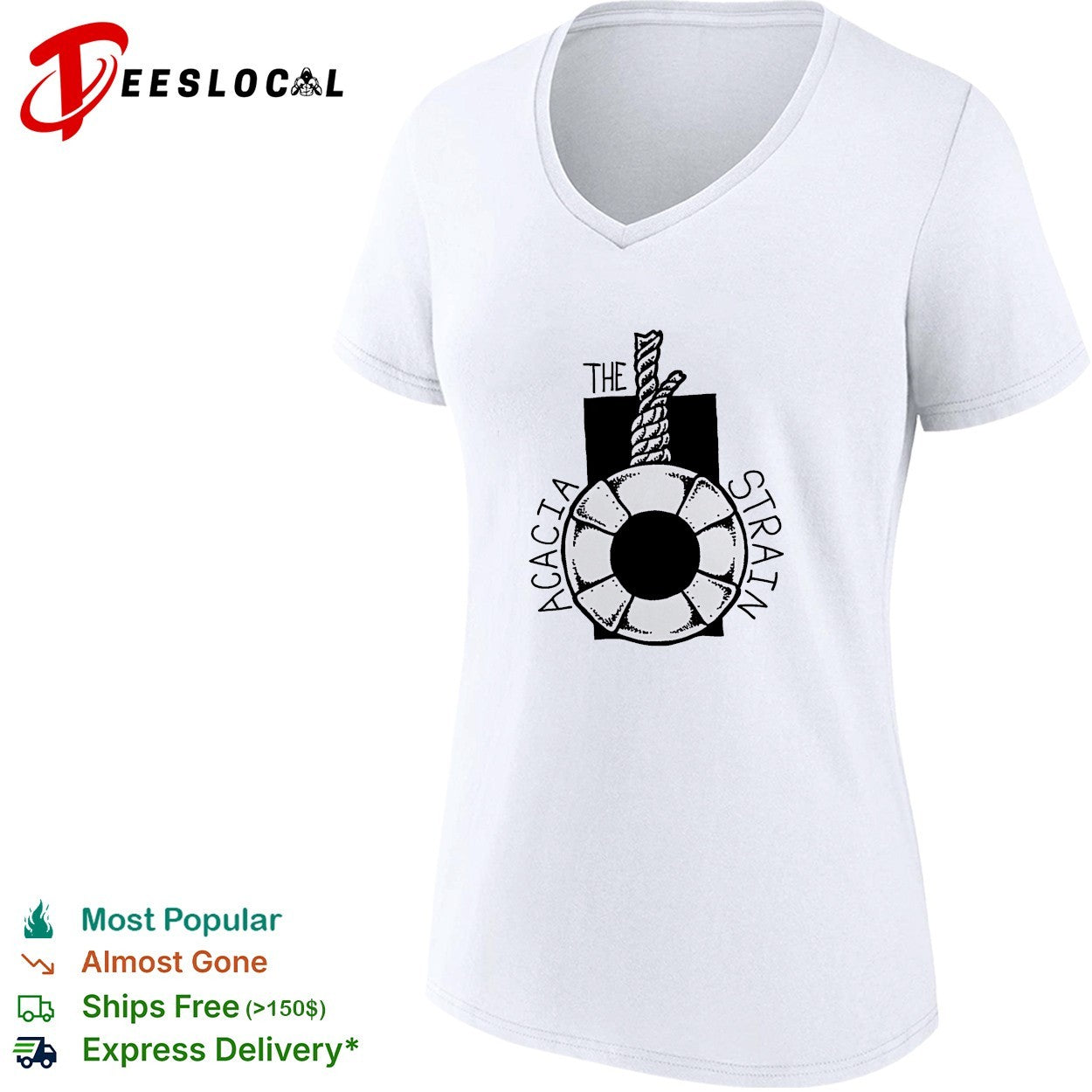 The Acacia Strain life preserver ring rope shirt