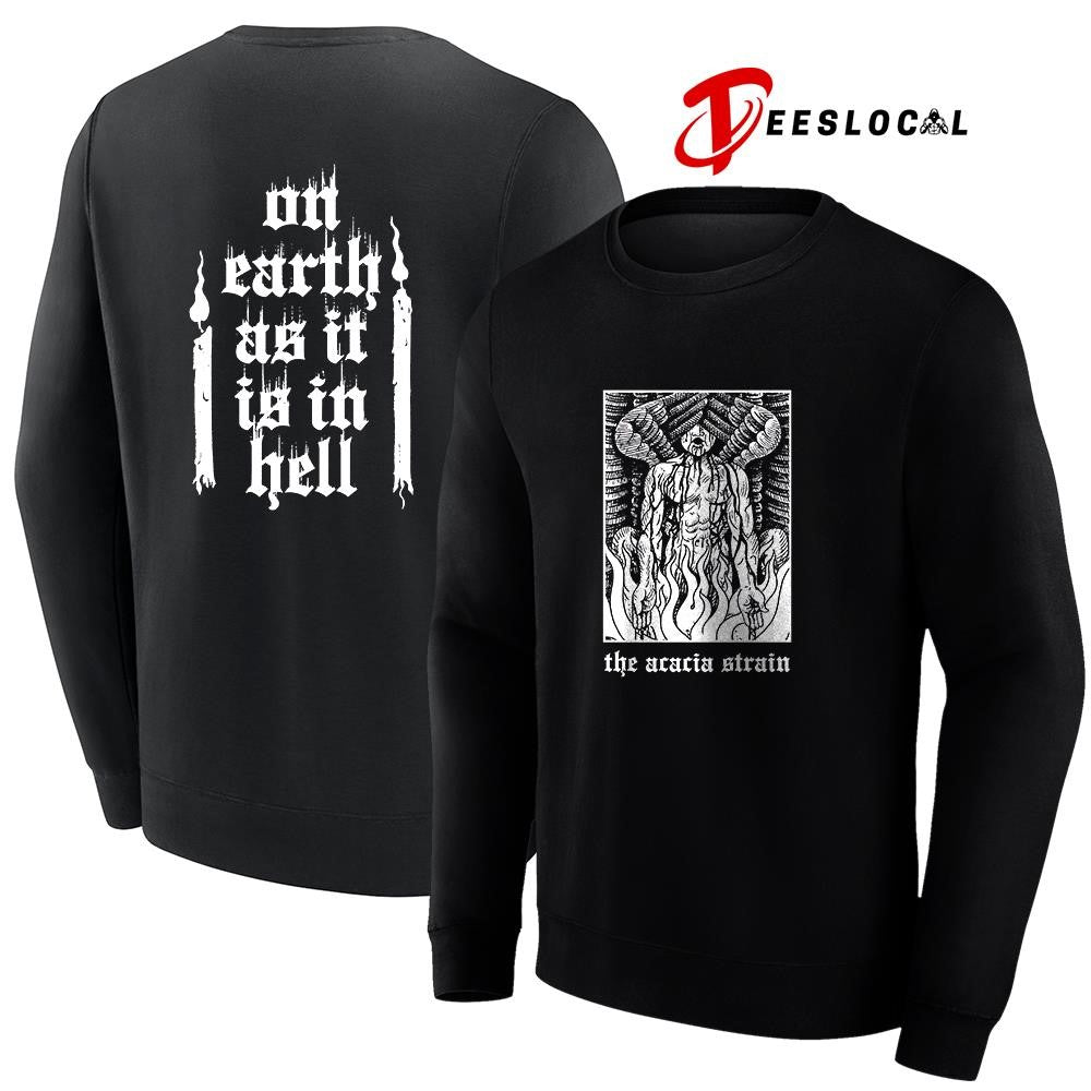 The Acacia Strain on earth as it is in hell graphic shirt