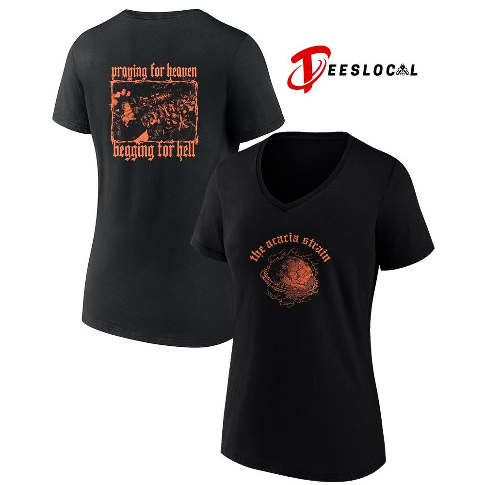 The Acacia Strain praying for heaven begging for hell graphic shirt