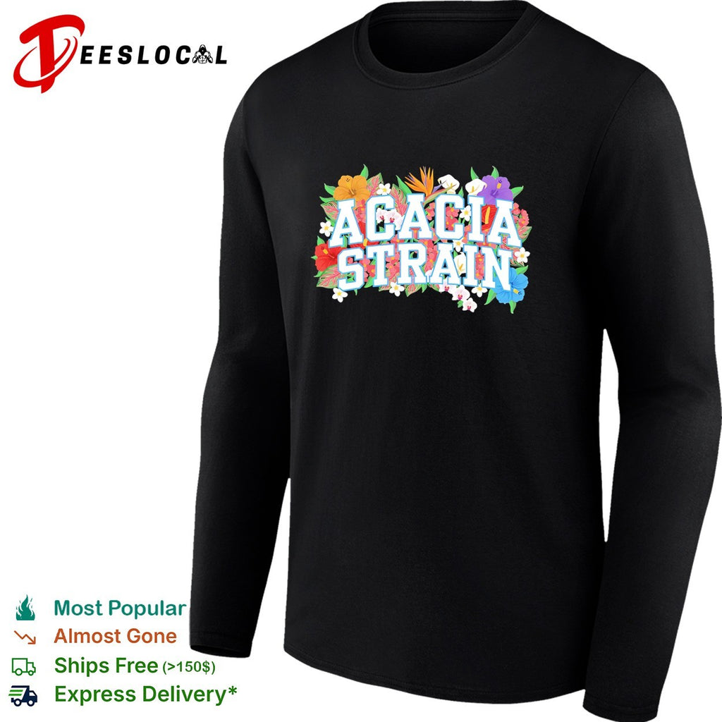 The Acacia Strain tropical flowers logo shirt