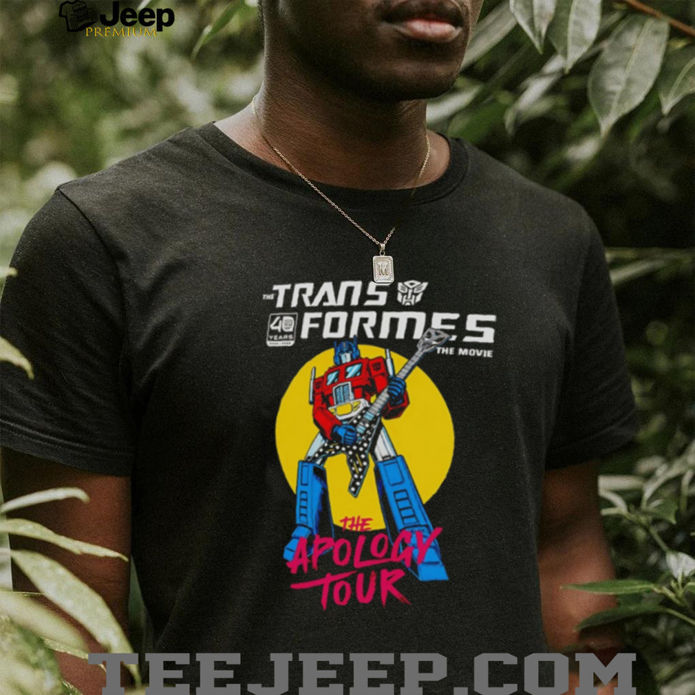 The Apology Tour Transformers 40th Anniversary shirt